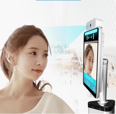 China 8 inch Face Recognition Temperature Kiosk touchless Temperature Screening Kiosk for sale