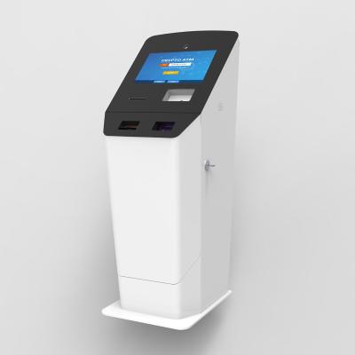China Quiosco capacitivo del cajero automático de Bitcoin del banco del tacto con el terminal del pago del aceptador del depósito en efectivo en venta