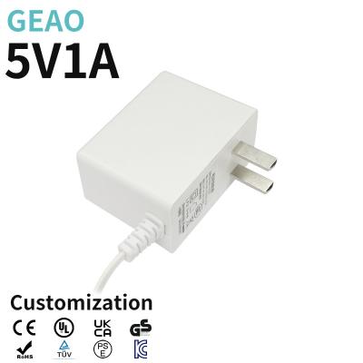 China 5V 1A Ac To Dc Wall Adapter 5W / 6W Wall Mount Adapters Unit for sale