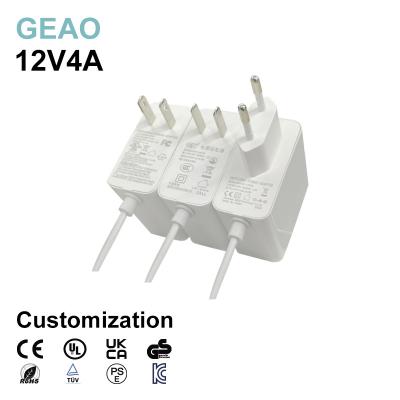 China bloque de terminales de los adaptadores del soporte de la pared de 48W 4A 12V DC para el condensador de ajuste del pelo en venta