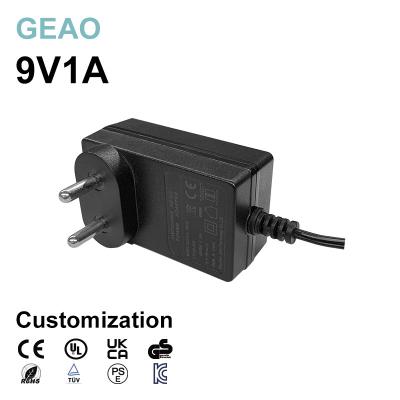 China Lightweight 9V 1A Power Adapter 10W Wall Mounted Power Supply for sale
