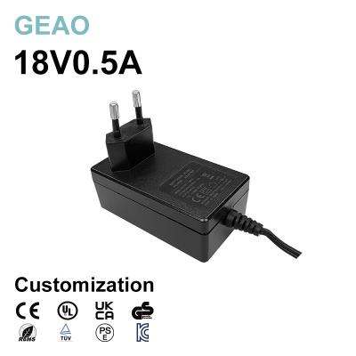 China 0.5A 18V Wall Mount Power Adapters Versatility Safe Approved for sale