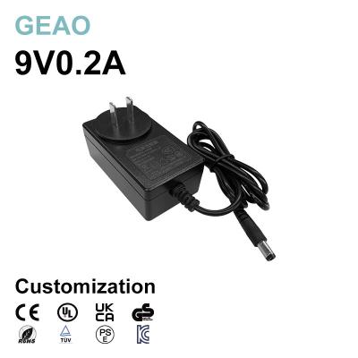 中国 9V 0.2A Wall Mount Power Adapters For Original Led Light Strip With Neon Light Monitoring Adapter CCTV 販売のため