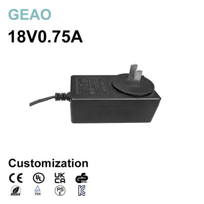 China 18V 0.75A Wall Mounted Power Adapters For Currency Scooter TV Hair Trimmer Ps4 for sale