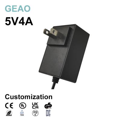 China 5V 4A Wall Mounted Power Adapters For Polishing Machine Purifier Smoke Detector Sphygmomanometer for sale