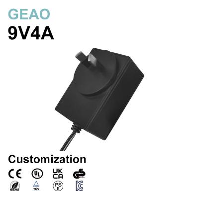 China 9V 4A Wall Mounted Power Adapters For Currency Water Purifier Hoverboard Segway Small Electronic Power Over Ethernet for sale