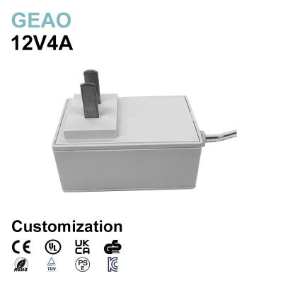 China 12V 4A Wall Mounted Power Adapters For AC DC Yt400 Projector Ps4 Humidifier Xbox 360 for sale
