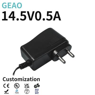 China 14.5V 0.5A Wall Mount Power Supply For High Quality Vacuum Cleaner Hair Removal Device for sale