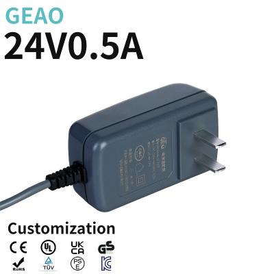 China Electric 24V 0.5A Power Adapter / Power Supply VI Efficiency Level for sale