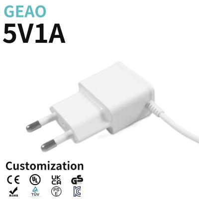 China 5V 1A Wall Mount Power Adapters With -20℃-85℃ Storage Temperature for sale