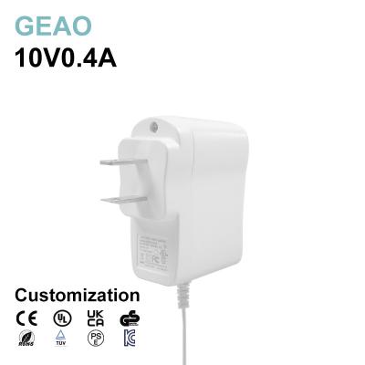 China 0.4A DC 10V Wall Mount Power Adapters Led Strip Electric Power Supply for sale
