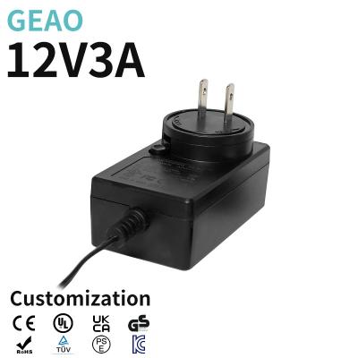 China OEM / ODM 12V DC 3A Power Supply Interchangeable Universal Power Adapter for sale