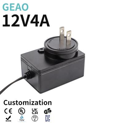 China Swappable 12V 4A Multi Voltage Power Adapter Interchangeable for sale