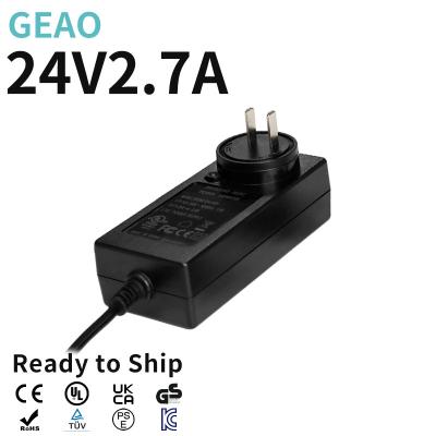 China 24V 2.7A Multi Purpose Power Adapter Lightweight Electronic Power Adapter CCC for sale