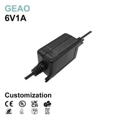 China 6V 1A Desktop Power Adapter For LED Aquarium Light Polishing Machine Live Streaming Light for sale