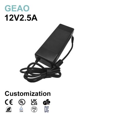 China 3S 12V 2.5A Desktop Power Adapter Switching Power Supply Unit UL for sale
