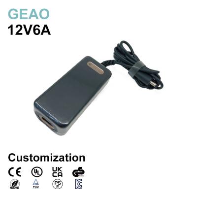 China 12V 6A Desktop Power Adapter For Electric Baking Machine Electric Vehicle Water Purifier for sale