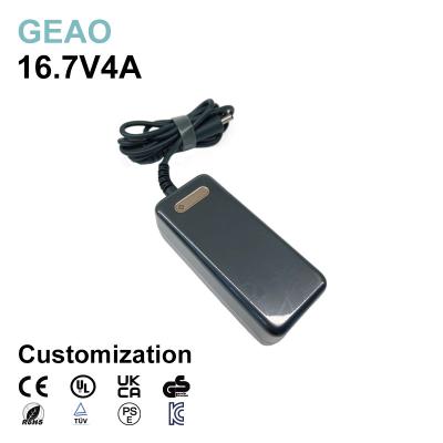 China 16.7V 4A Desktop Power Adapter For Pos Machine / Electric Drill / Electric Cradle for sale