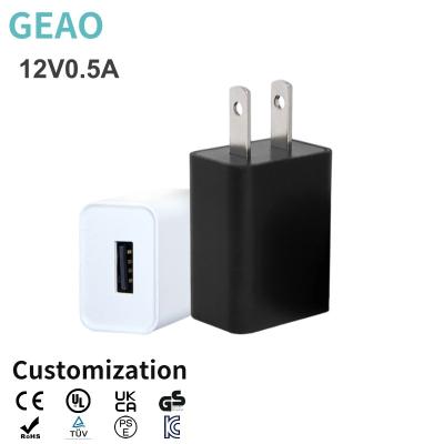 China 12V 0.5A AC DC Wall Mounted USB Charger With Short Circuit Protection for sale