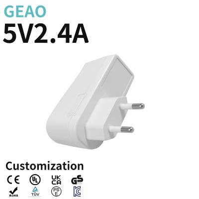 Cina carico da tavolino di Smart dell'adattatore del caricatore della parete di CA di 15W 5V 2.4A USB in vendita