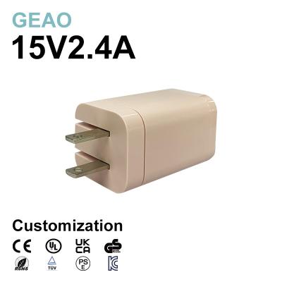 China ODM 15V 2.4A GaN Fast Charger Energy Saving Safe And Reliable for sale