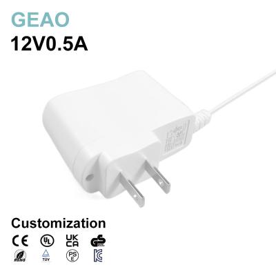 China Reliable 12V 0.5A Power Adapter 6W Wall Power Supply Long Lasting for sale
