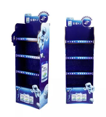 China Ultralight Cardboard Food Display Stands Multipurpose Cardboard POP Display For Retail for sale