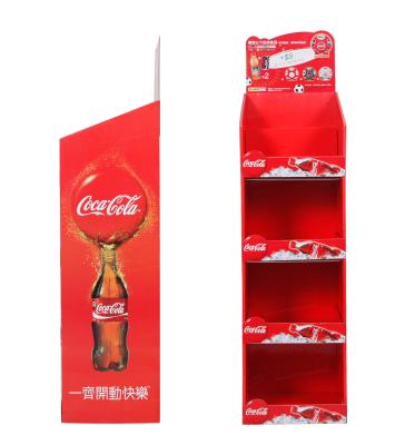 China Varnish POP Corrugated Display Rack Multifunctional Recyclable POP Custom Corrugated Cardboard Counter Display for sale
