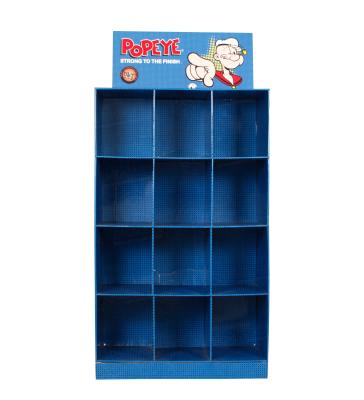 China Custom Retail Store Promotion Paper Display Racks POP Free Standing Floor Corrugated Stand Cardboard Display for sale