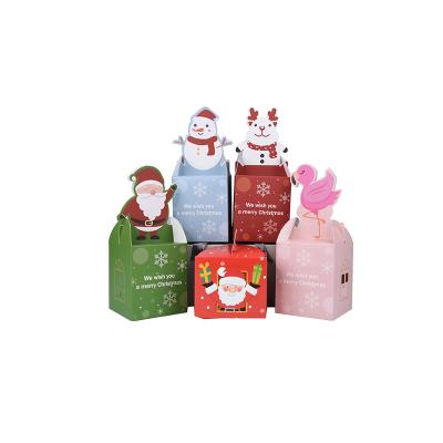 Chine Boîte de empaquetage de luxe se pliante de impression faite sur commande à sucrerie d'emballage de cadeau de carton de chocolat de faveur d'Apple de Noël de boîte de papier à vendre