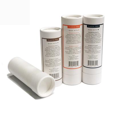 China Ultralight White Cardboard Tube Packaging , Biodegradable Round Paper Tube Packaging for sale