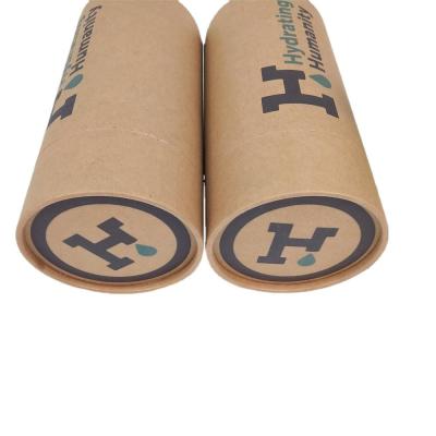 China Biodegradable Kraft Cylinder Paper Tube Packaging Ultralight Recycled for sale