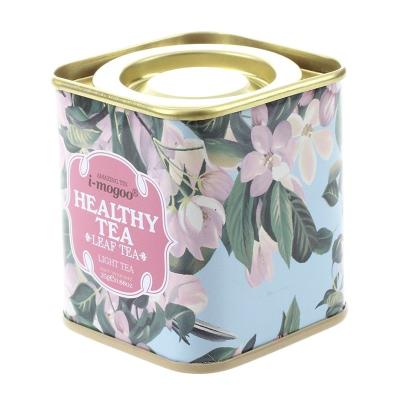 China Dustproof Tea Packaging Rectangle Tin Box With Lid Anticorrosive Thickened for sale