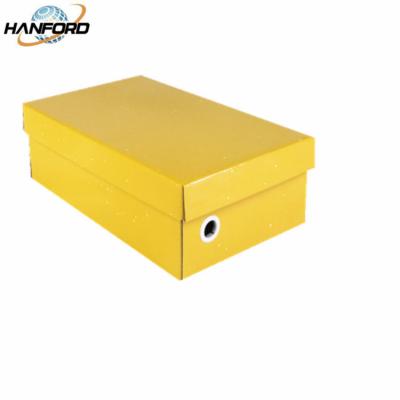 China Shockproof Shoe Box Paper Packaging , Dustproof Heavy Cardboard Boxes With Lids for sale