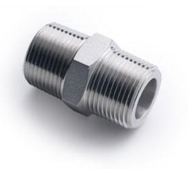 China Stainless Steel SS316 Forged Steel Fittings High Pressure Hex Nipple for sale