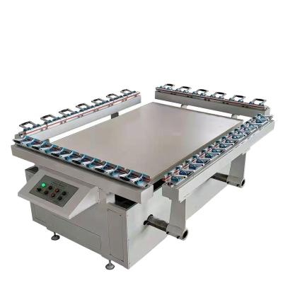 China Garment Shops Pre Press Equipment Precision Automatic Mesh Stretching Machine for sale