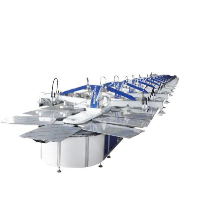 China 28 Color 90 Stations Oval Silk Screen Printing Machine 28 Dryers for sale