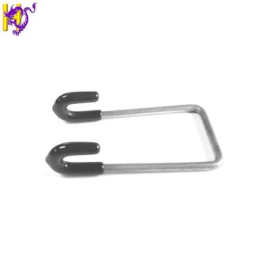 China SS304 5mm Hanging Hook Bent Wire Forming Spring With Rubber Sleeve For LED Light for sale
