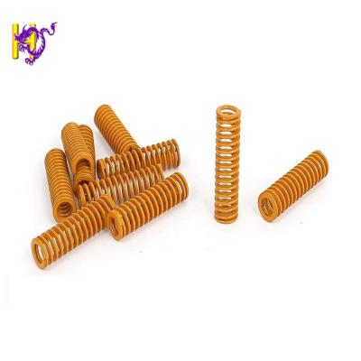 China 1mm Small Yellow Helical Compression Mold Die Spring Light Load SUS304 for sale
