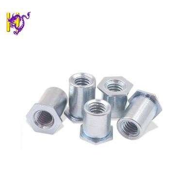 China SO SOS Hexagonal Blind Threaded Standoffs Threaded Rivet Nuts Zinc Plated for sale