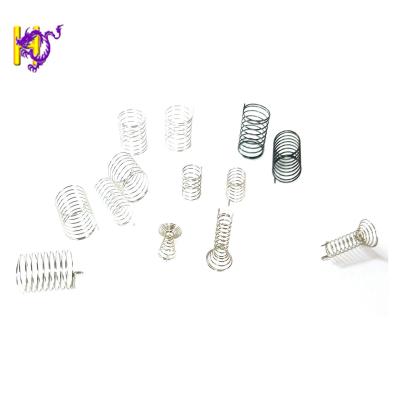 China Nickel Plating Steel Wire Open Coiled Helical Spring For PCB Switch Touch Button for sale
