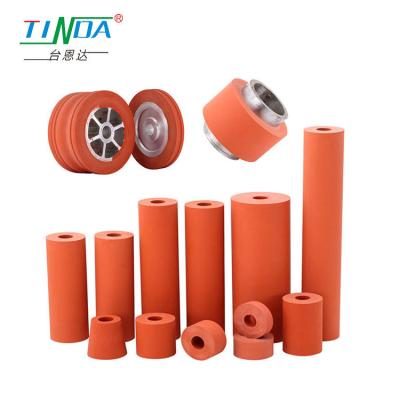 China Lightweight Hot Stamping Silicone Rubber Roller Up To 350 Degrees Celsius for sale