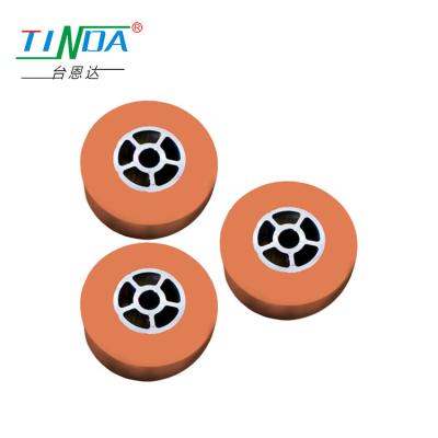 China Abrasion Proof Efficient Thermal Transfer Silicone Wheel High Temp Rollers for sale