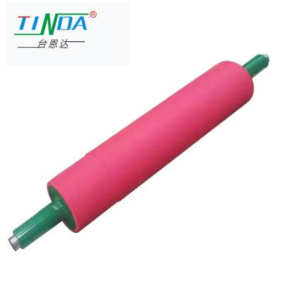China Customised Cylindrical Hard PU Silicone Rubber Rollers For Lamination for sale