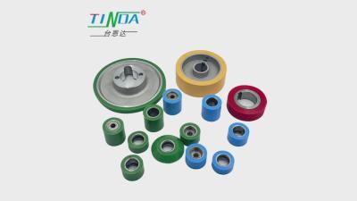 China Customization Rubber Roller Wheel Smooth Surface Rubber Guide Wheels for sale