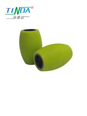 China Long Life Wear Resistant Industrial Rubber Roller Wheel Powered Rubber Wheel Low Noise Smooth Grip for sale