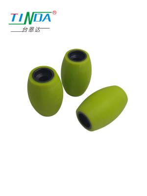 China Flexibel polyurethaan rubber mechanum wiel roestvrij staal kern laag geluid glad grip Te koop