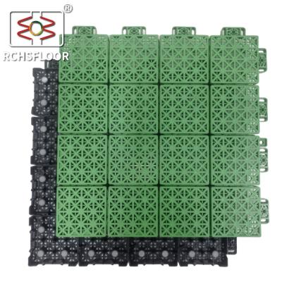 China UV Resistant 1.81cm Thick Sports Floor Tiles 34x34cm Volleyball Floor Tiles for sale