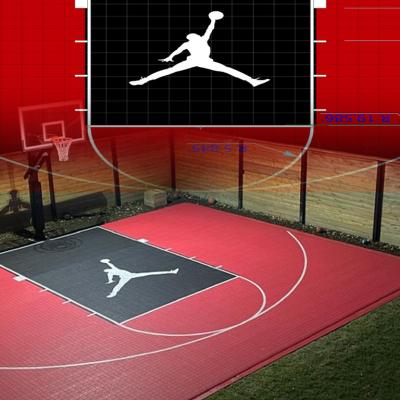 China Carton Package Interlocking Basketball Court for Indoor and Outdoor Use for sale