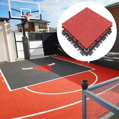 China Anti Slip PP Interlocking Sports Flooring Tiles For Multi Sport for sale